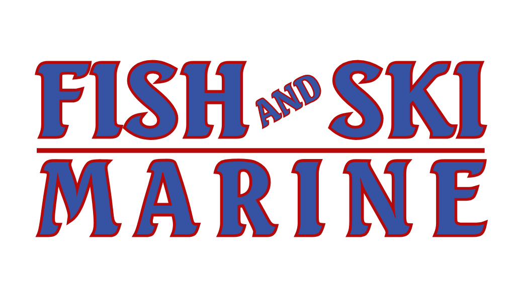 Fish and Ski Marine Logo – White